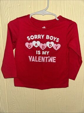 Kids Red 'Daddy Is My Valentine' Long-Sleeve Shirt